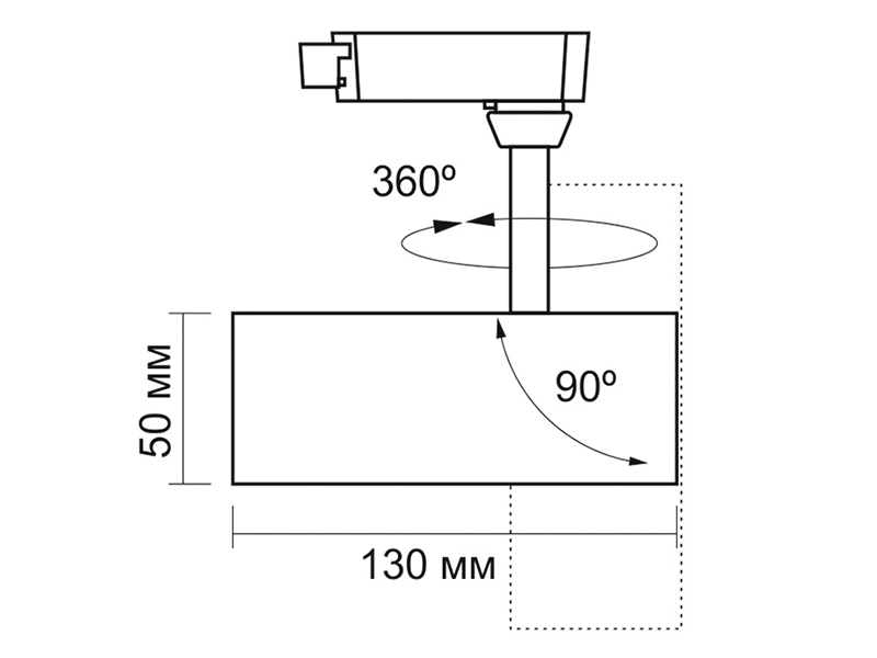 Светильник светодиодный трековый Videx VL-TR04-104B 10W 4100K Черный (8930) - фото 6 Светильник светодиодный трековый Videx VL-TR04-104B 10W 4100K Черный (8930) - фото 6