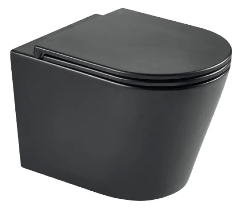 Унитаз подвесной MIXXUS Premium Bevel-0301-R система смыва Rimless 515x355x365 мм Black (MP6471)