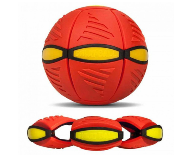 Мяч трансформер летающая тарелка Phlat Ball Plus Розовый - фото 3