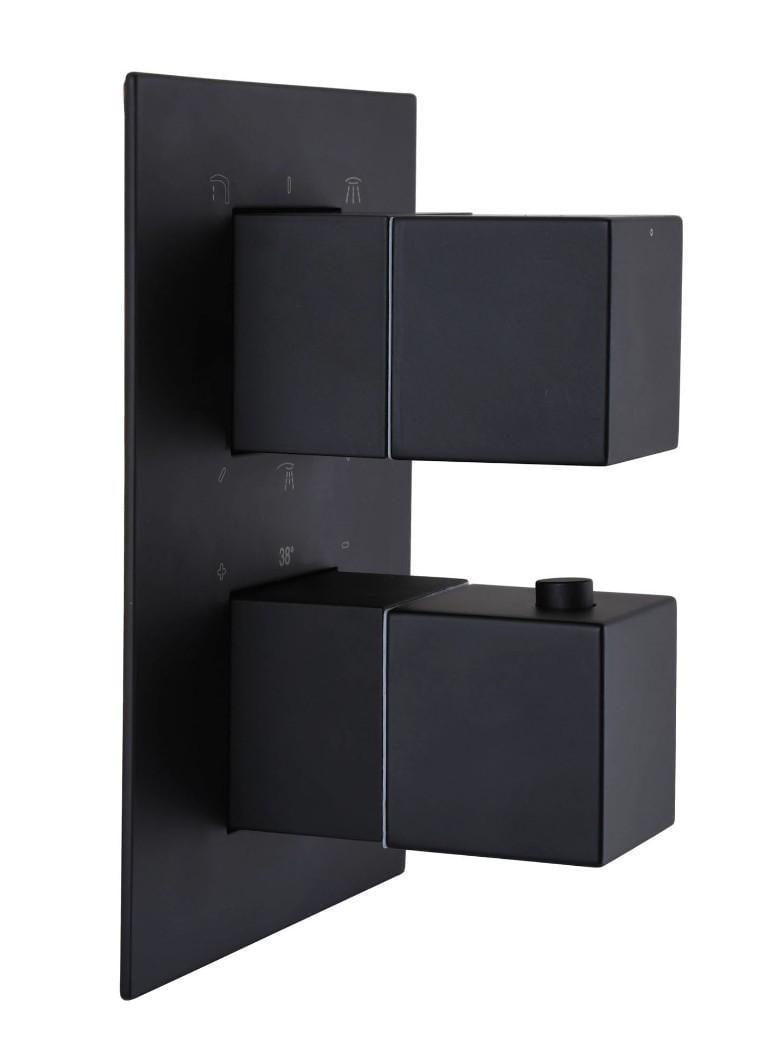 Змішувач для душу вбудований TOPAZ Odiss to 08117-L03-BL-TT з тропічним душем - фото 3