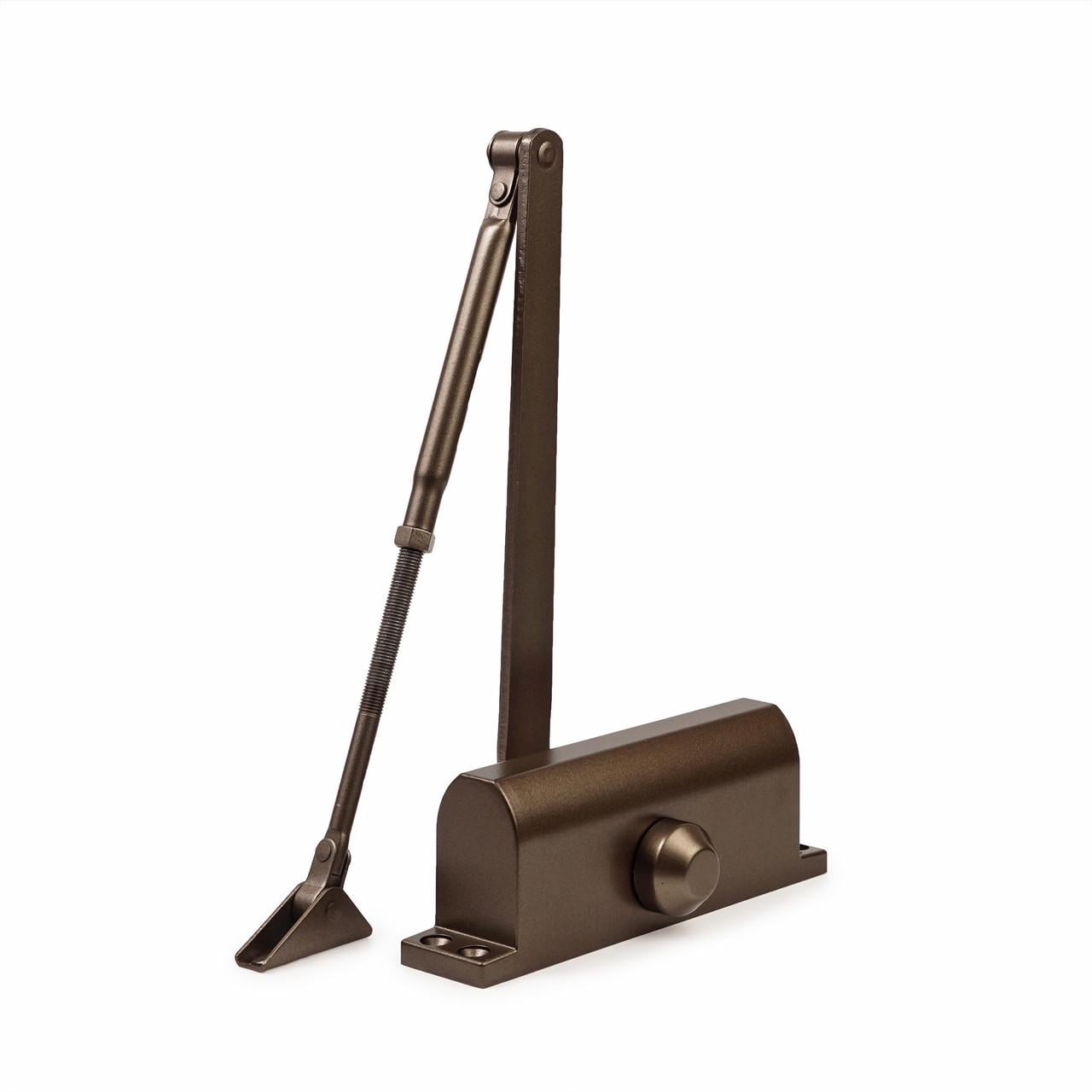 Дверний доводчик Siba SB-1014S EN4 до 85 кг з фіксацією HOLD-OPEN Коричневий (SB-1014S Brown)