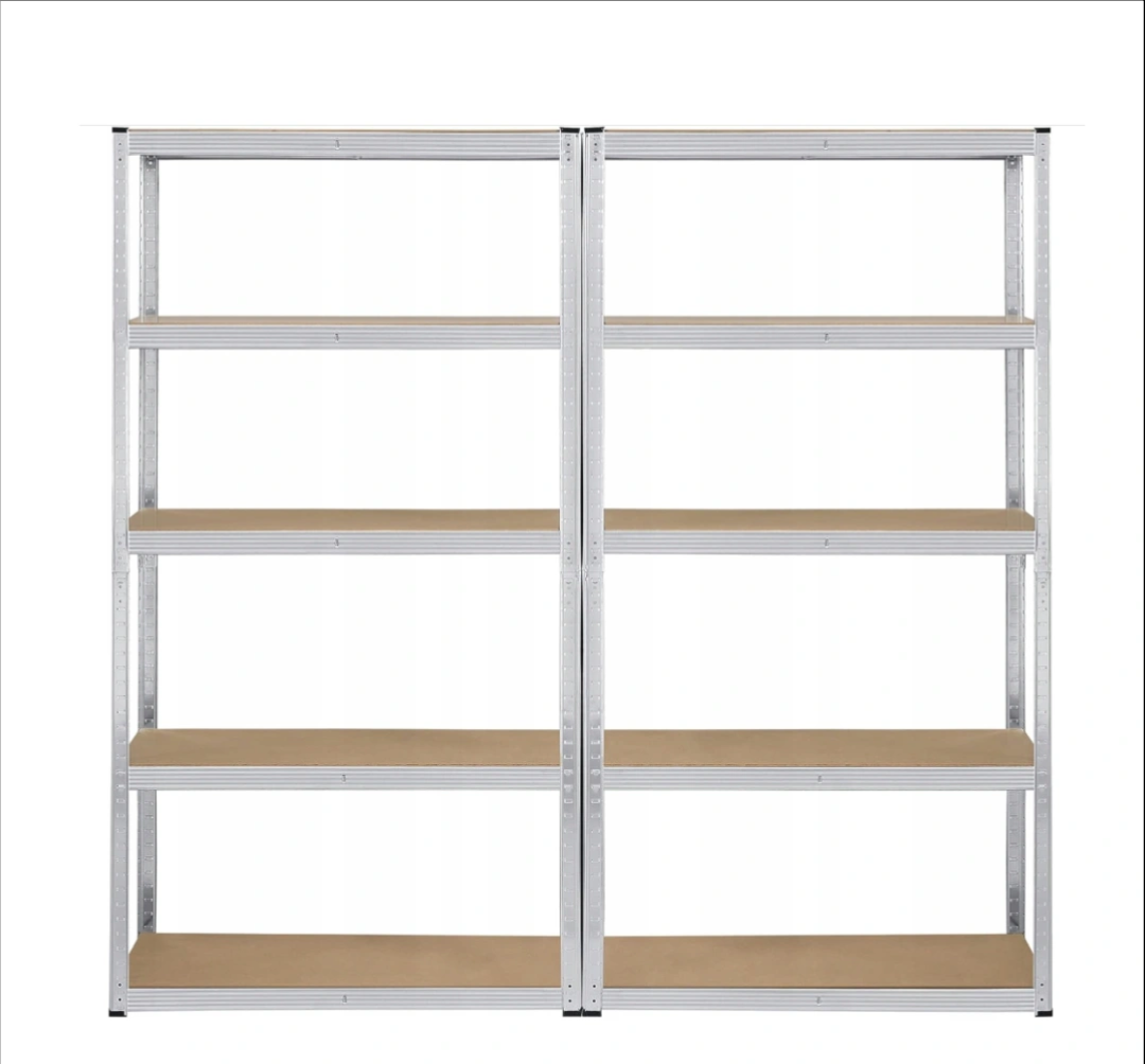 Набор стеллажей FunFit 5 полок МДФ 2 шт. Серебристый (LB3264X2)