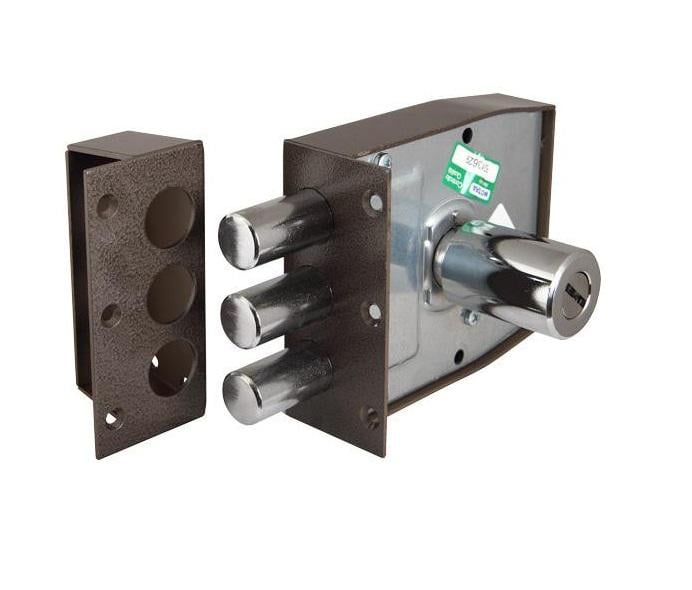 Замок сувальдний накладний Mottura 30.401 S лівий на 5 ключів Бронзовий (ЗП047) - фото 3 Замок сувальдний накладний Mottura 30.401 S лівий на 5 ключів Бронзовий (ЗП047) - фото 3