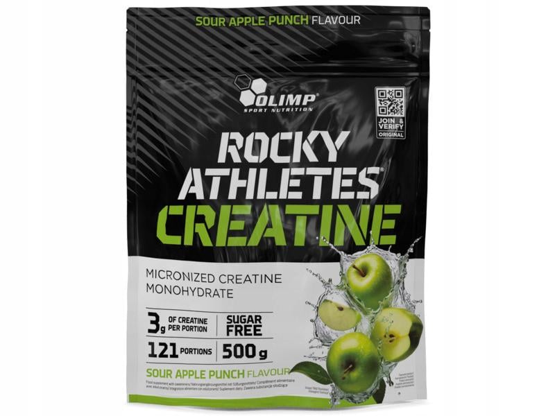 Креатин моногідрат Olimp Rocky Athletes Creatine Apple punch 500 г