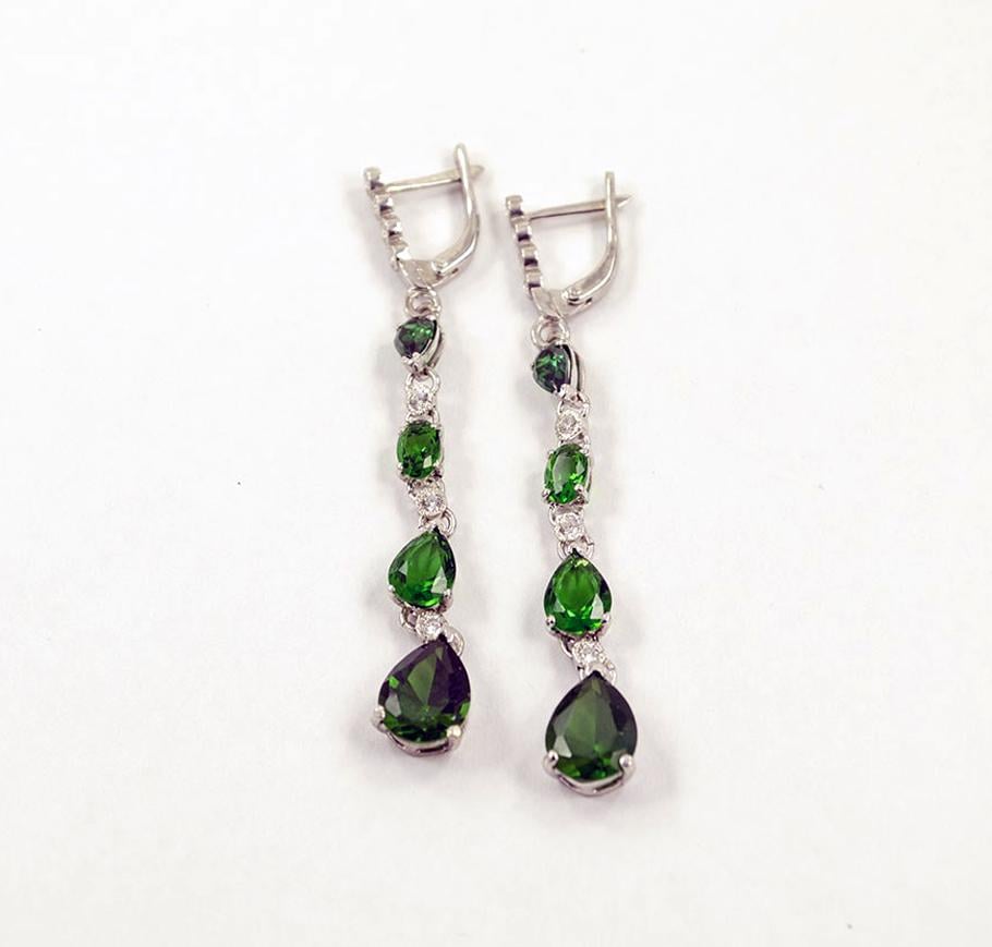 Серьги с фианитами Maxi Silver 8477 (88477)