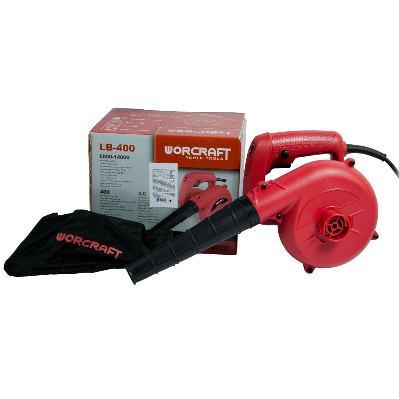 Пылесос-воздуходувка электрический садовый Worcraft LB-400
