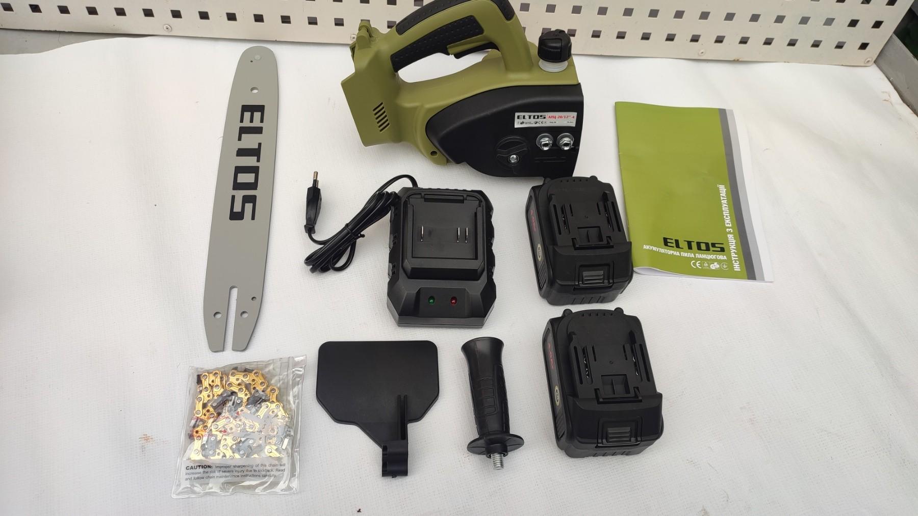 Пилка аккумуляторная цепная Eltos АПЦ-20V/12-4 20 V (55592855) - фото 15 Пилка аккумуляторная цепная Eltos АПЦ-20V/12-4 20 V (55592855) - фото 15