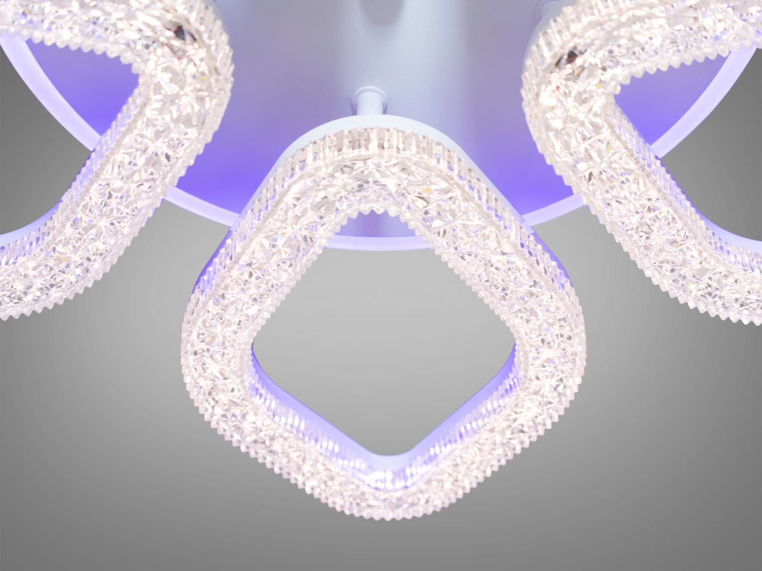 Люстра светодиодная потолочная с пультом/димером 80 Вт (4545) - фото 4 Люстра светодиодная потолочная с пультом/димером 80 Вт (4545) - фото 4