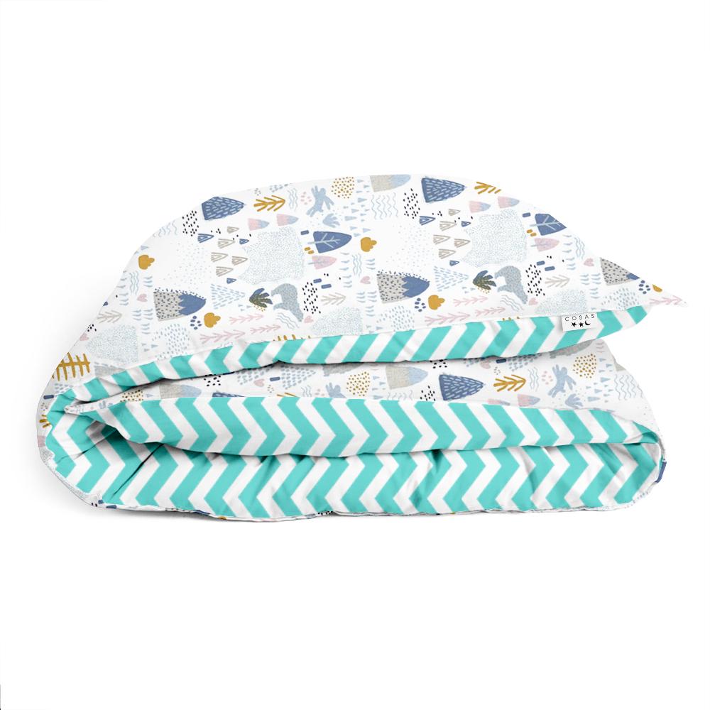 Пододеяльник полуторный Tundra Zigzag 155х215 см Mint