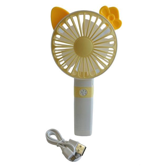 Вентилятор ручний акумуляторний DianDi Mini Fan SQ-2163 з USB-зарядкою та складною ручкою Жовтий Вентилятор ручний акумуляторний DianDi Mini Fan SQ-2163 з USB-зарядкою та складною ручкою Жовтий