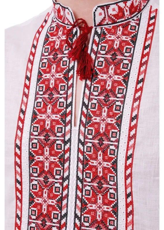 Вышиванка мужская р. 62 Белый (344) - фото 4 Вышиванка мужская р. 62 Белый (344) - фото 4