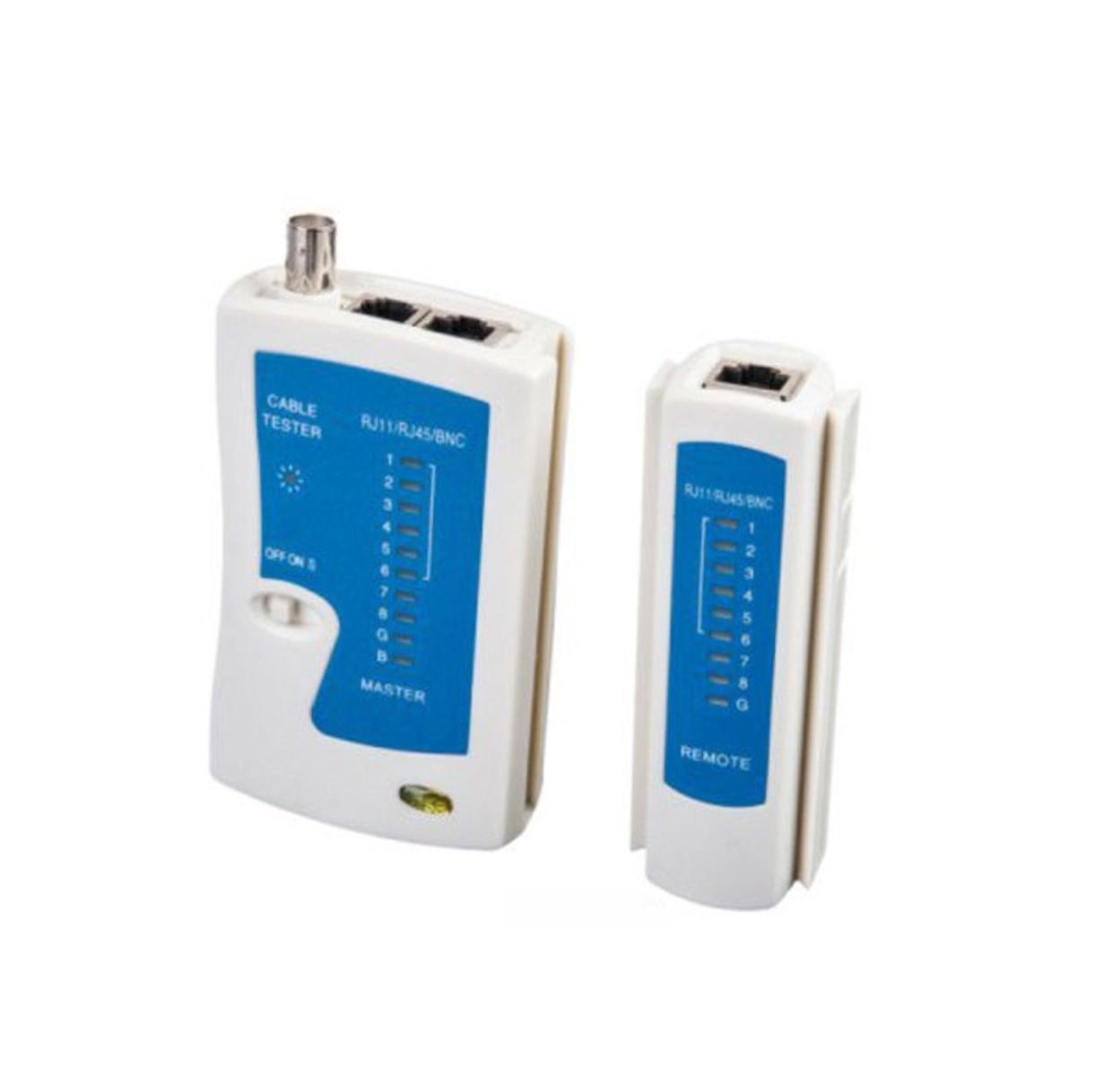 Кабельный тестер Kingda KD-CT006 RJ11/RJ12/RJ45/COAXIAL Белый (10779165)