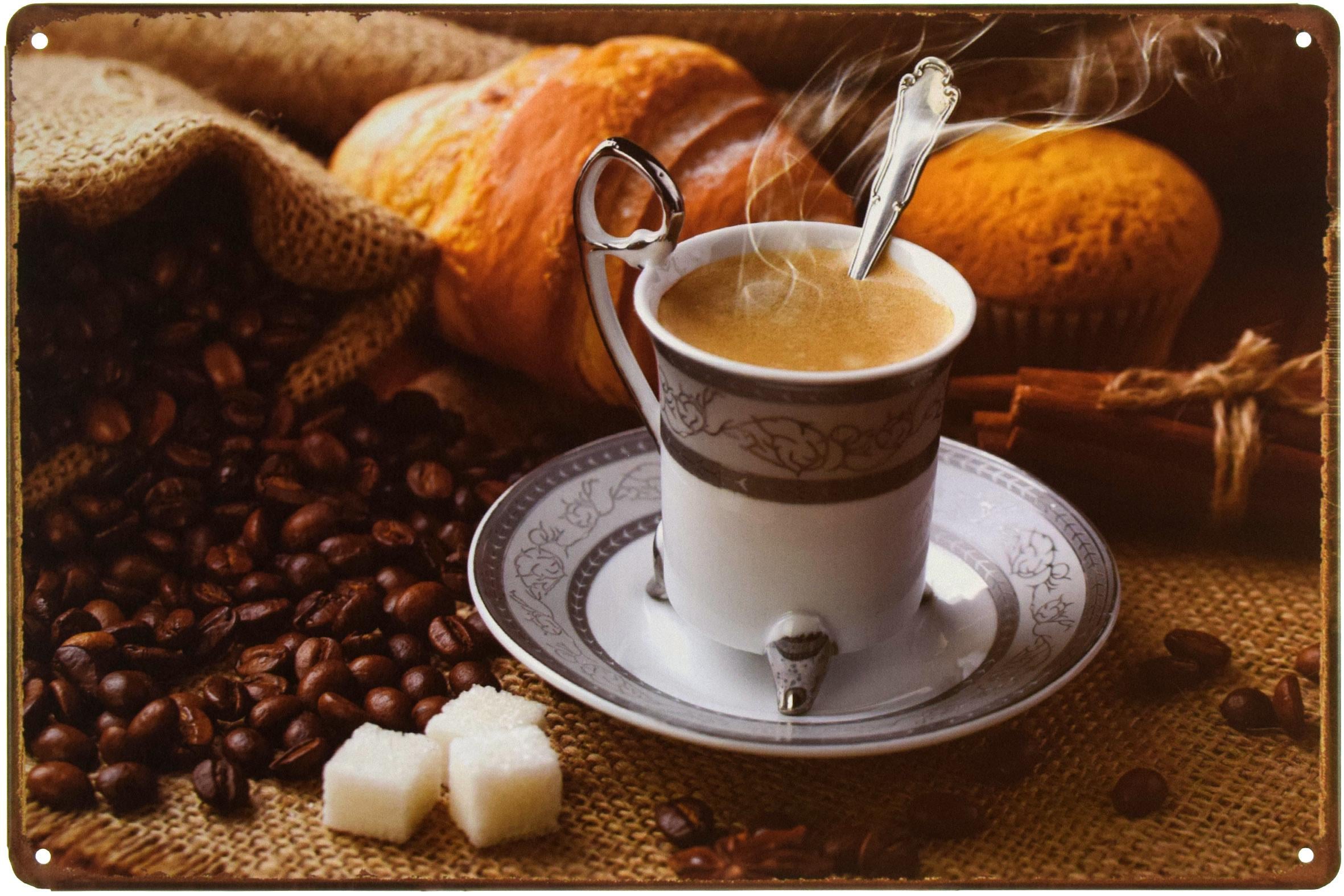 Табличка металева Вершкова Кава/Creamy Coffee 20x30 см Табличка металева Вершкова Кава/Creamy Coffee 20x30 см