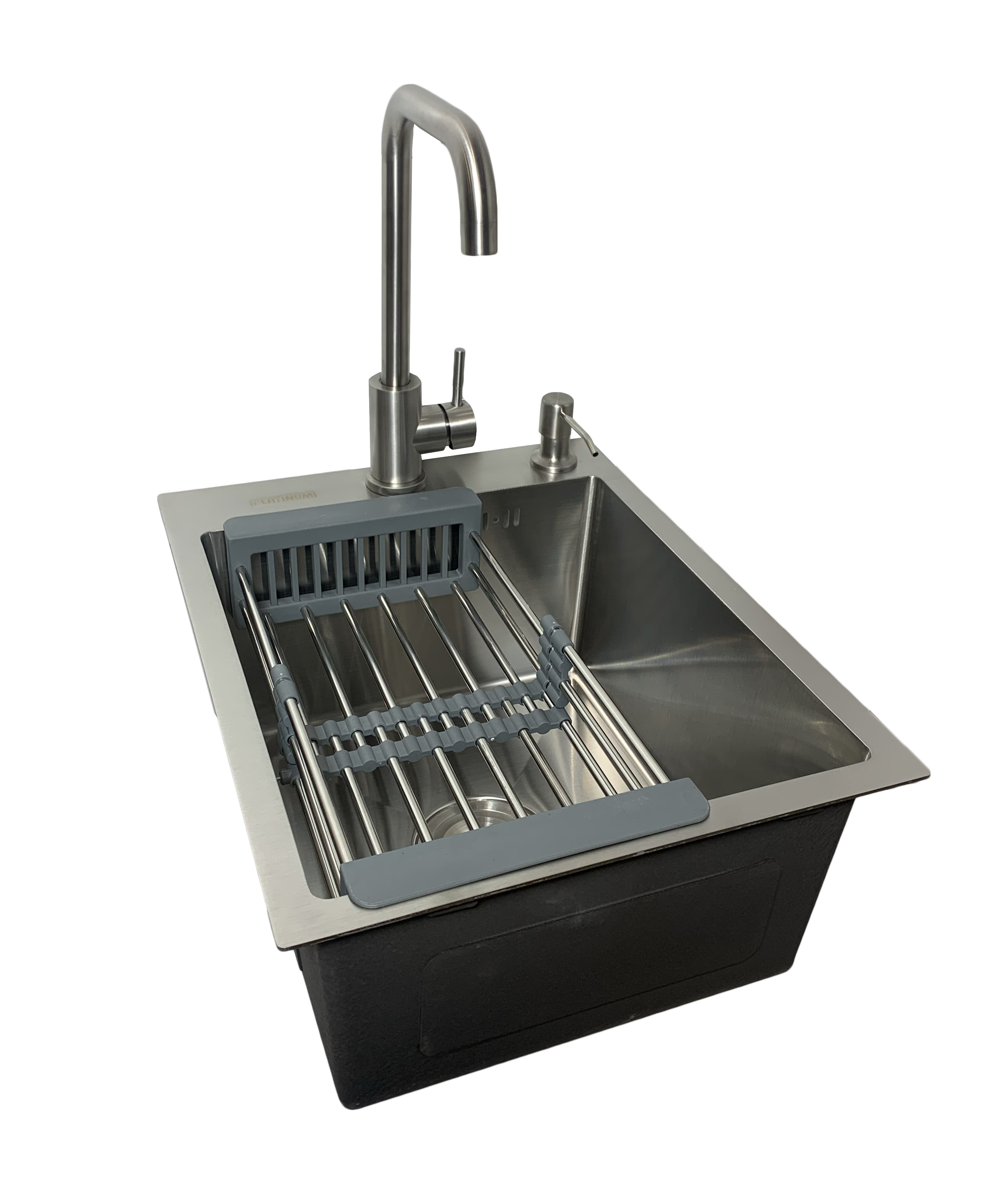 Мойка для кухни Platinum 40x50 3/1,5 мм + дозатор/корзинка/смеситель (9c3e488b)