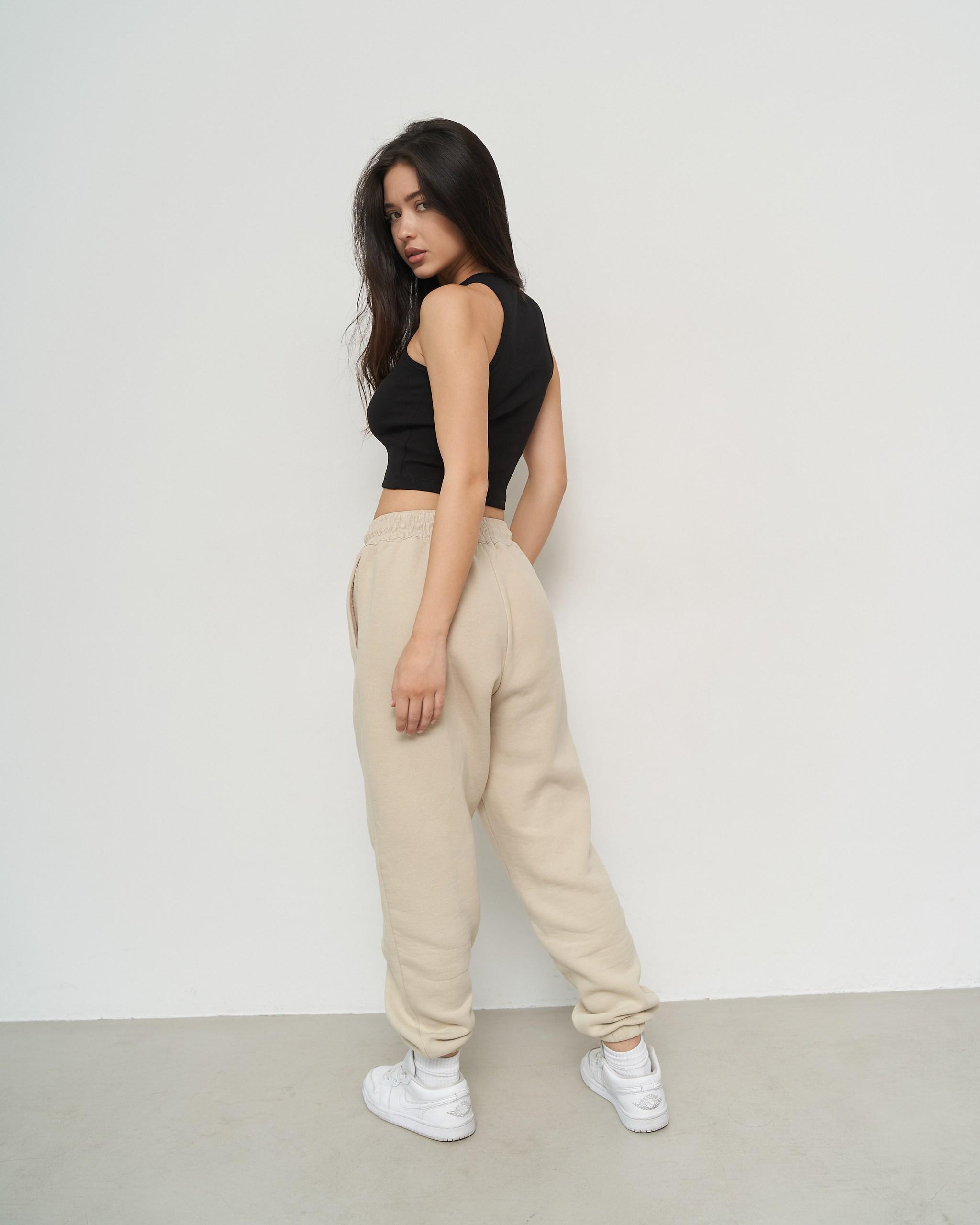 Майка/кроп-топ женская короткая в рубчик L Черный (26814) - фото 4 Майка/кроп-топ женская короткая в рубчик L Черный (26814) - фото 4