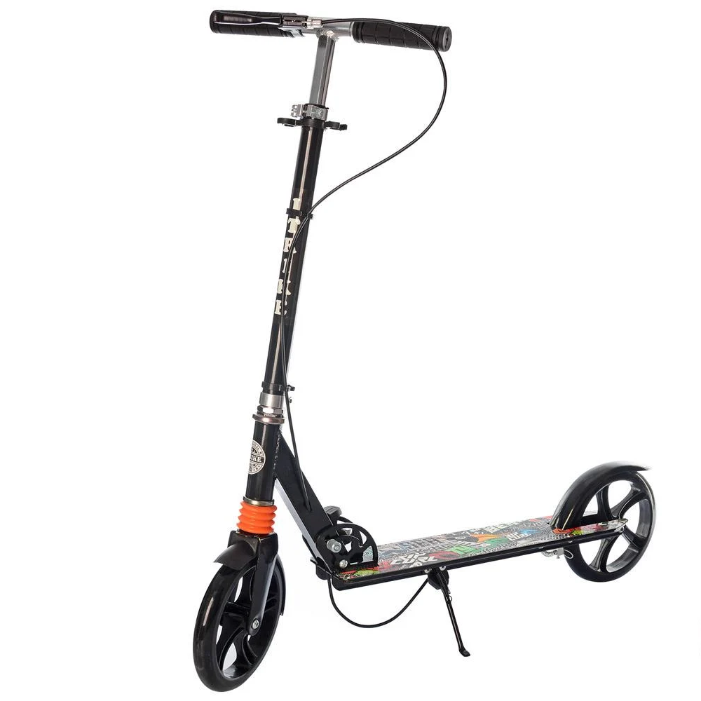 Самокат двухколесный складной iTrike SR 2-010-1-B Черный (6903317279890)