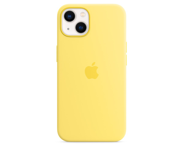 Чохол-накладка Silicone+MagSafe для Apple iPhone 13 09.Lemon Zest