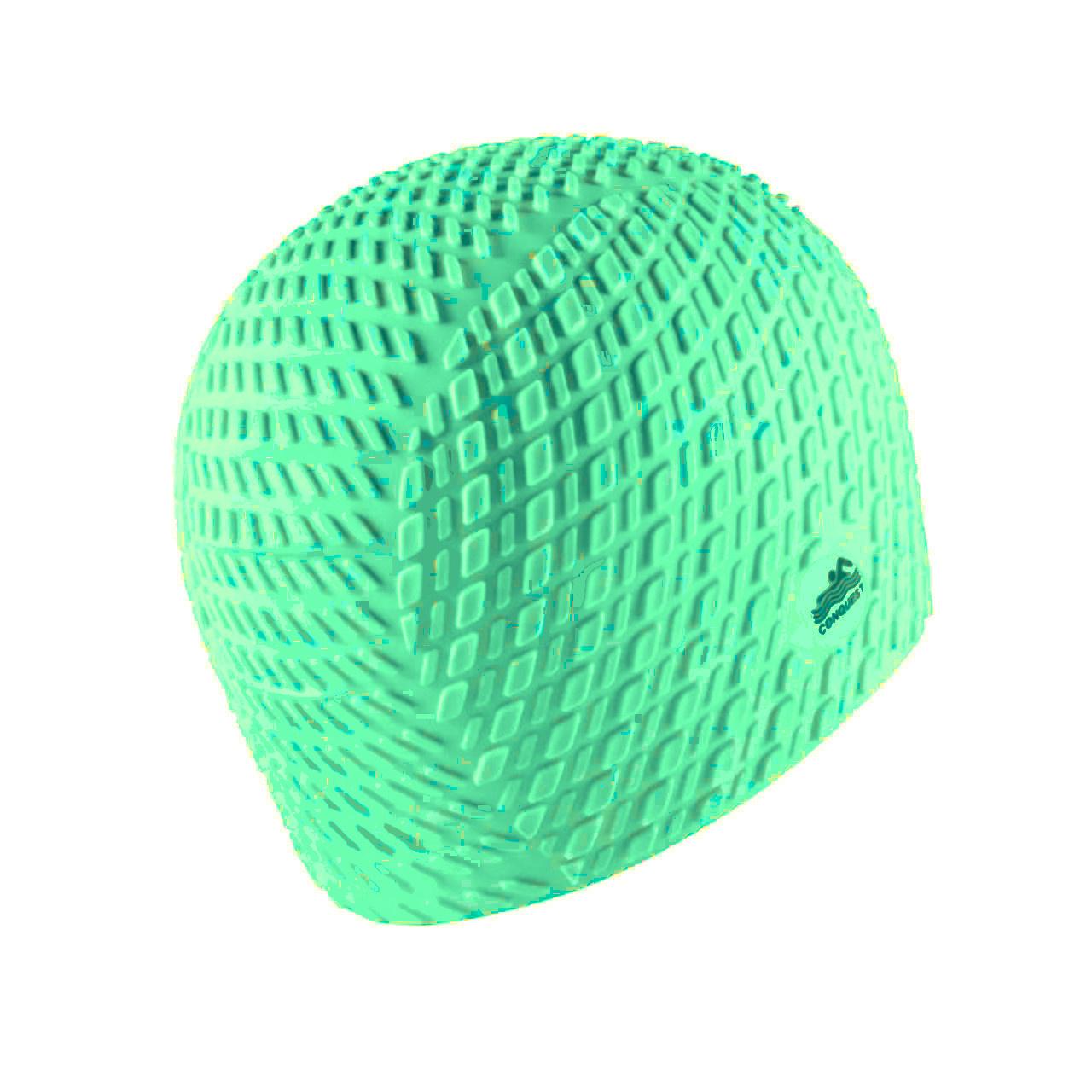 Шапочка для плавання Conquest силіконова Green - фото 1