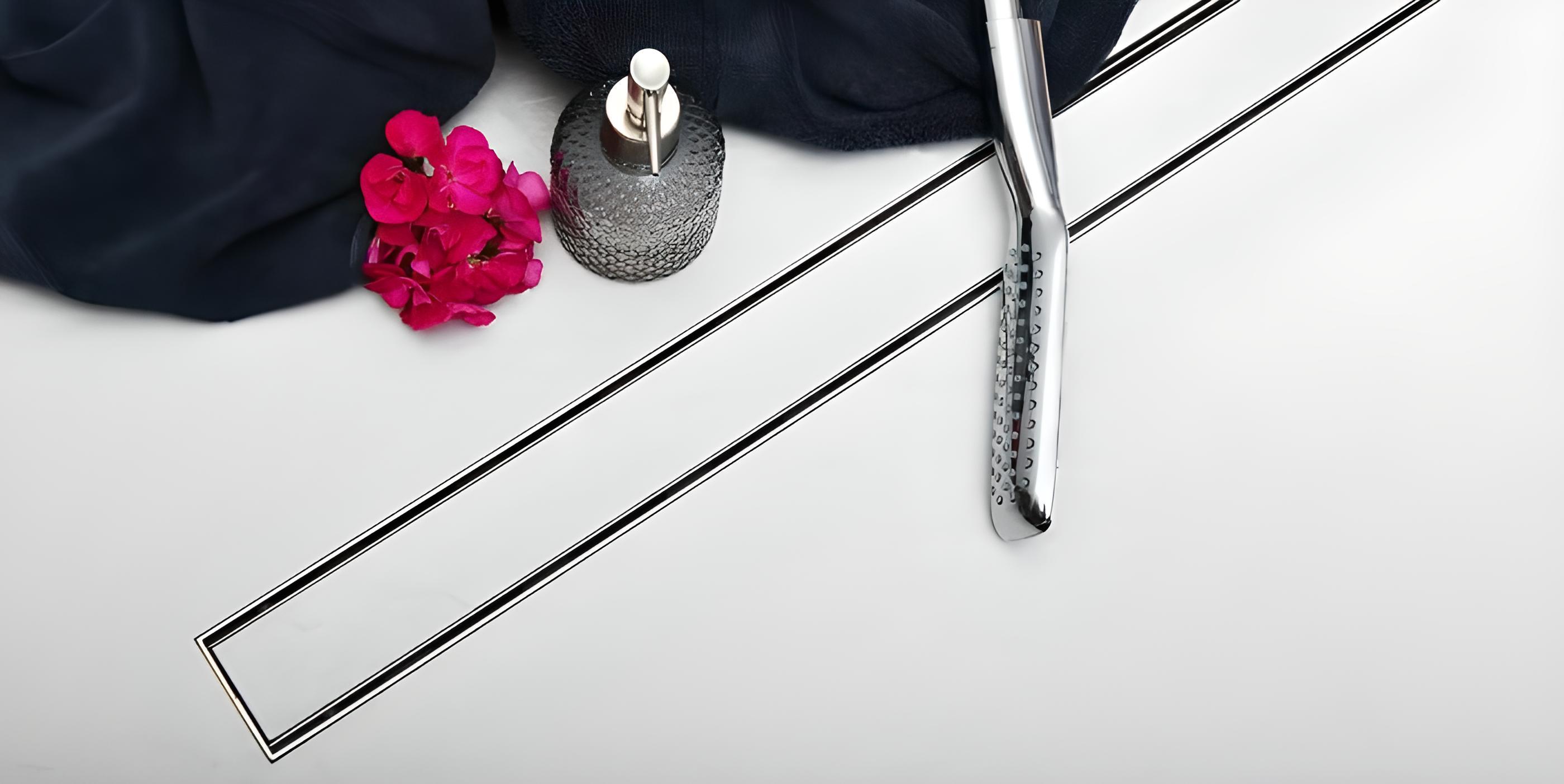 Канал душовий МСН з горизонтальним фланем/нержавіюча кромка/решітка Класик під плитку/сухий сифон DN40 65x450 мм (CH-450KN1) - фото 3 Канал душовий МСН з горизонтальним фланем/нержавіюча кромка/решітка Класик під плитку/сухий сифон DN40 65x450 мм (CH-450KN1) - фото 3