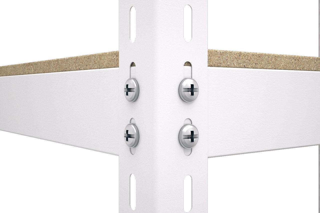 Стелаж Меткас Еталон Е251 175 кг/полицю 5 полиць ДСП металевий 1800x900x500 мм (2663391523) - фото 10 Стелаж Меткас Еталон Е251 175 кг/полицю 5 полиць ДСП металевий 1800x900x500 мм (2663391523) - фото 10