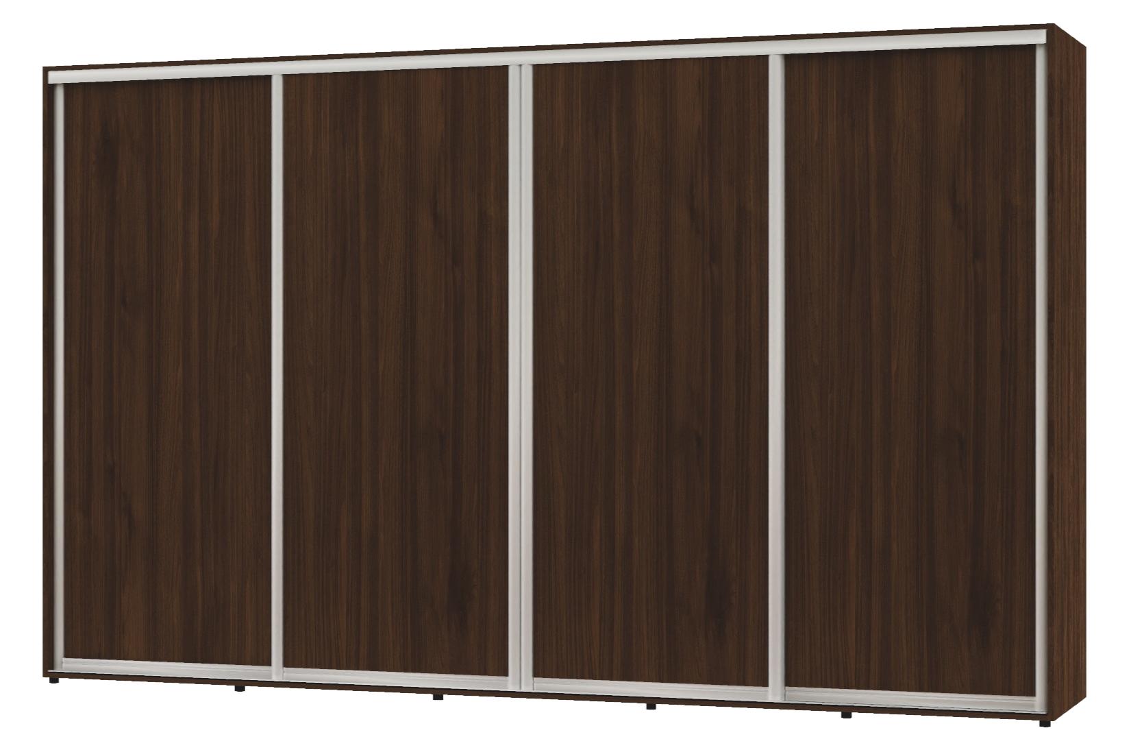 Шафа-купе чотиридверна Алекса ДСП 370х45х250 см Горіх селект кам'яний (56959) - фото 1 Шафа-купе чотиридверна Алекса ДСП 370х45х250 см Горіх селект кам'яний (56959) - фото 1