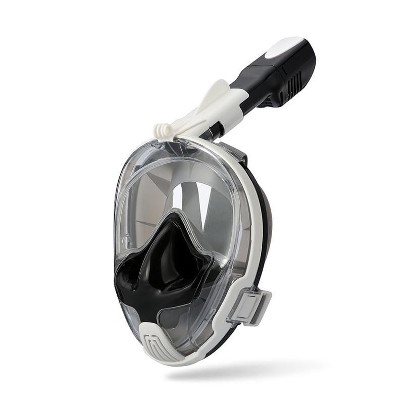 Маска для сноркелинга TheNice EasyBreath-III M2101 полнолицевая L/XL Бело-черный (SUN2781)