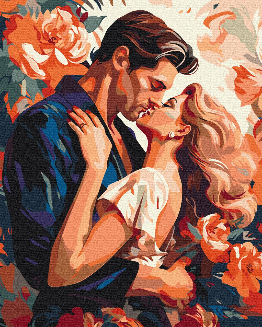 Картина по номерам BrushMe Момент влюбленных 40х50 см (BS53881)