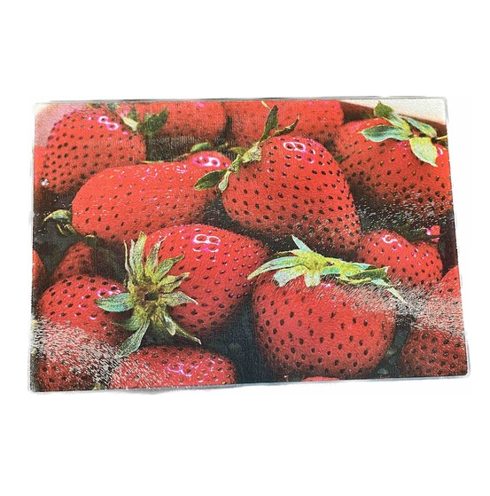 Дошка кухонна обробна Stenson R17588 Strawberries 30х20 см (11879206)