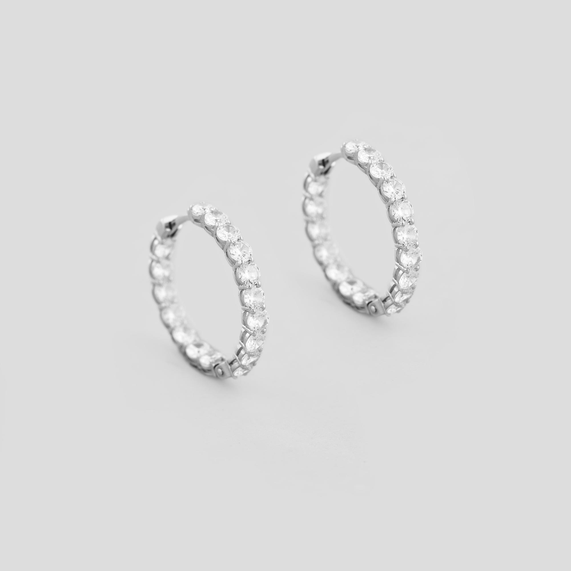 Серебряные серьги Minimal Умбрия (16348)
