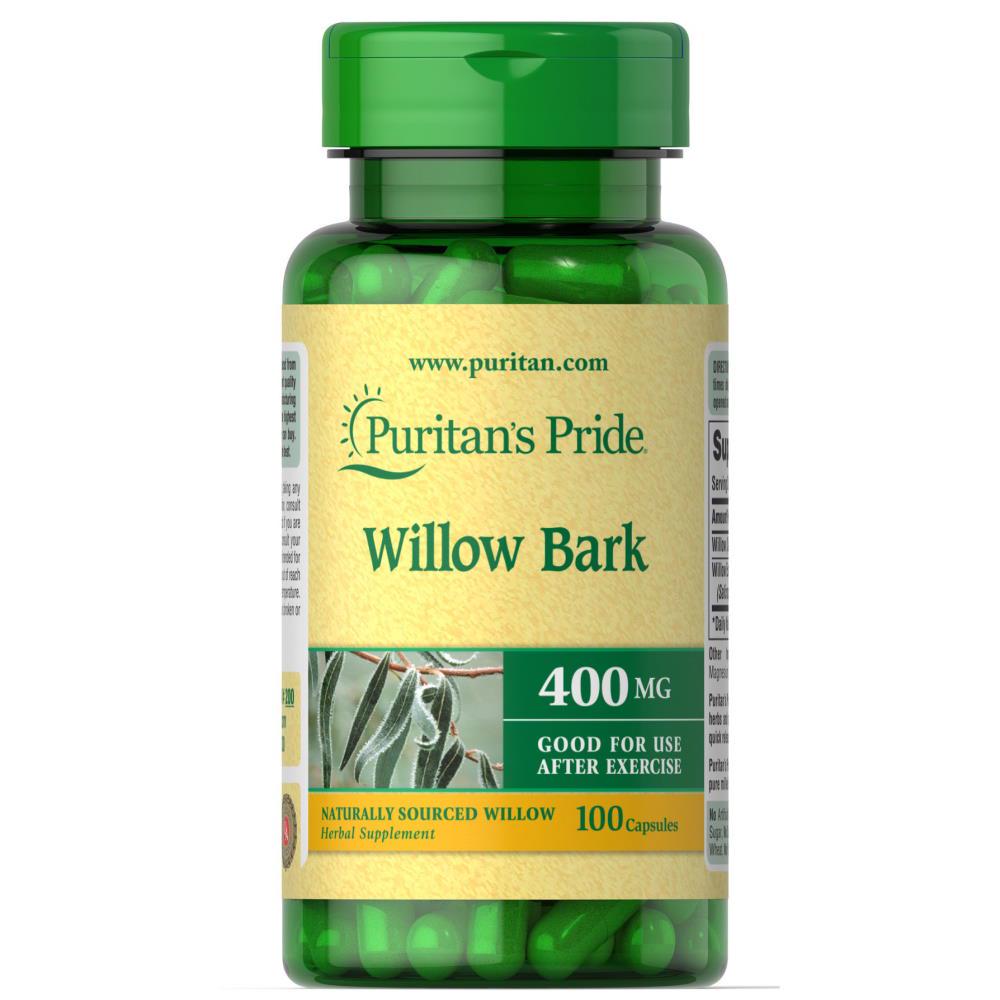 Натуральная добавка Puritan's Pride Willow Bark 400 мг 100 капс. (4682)