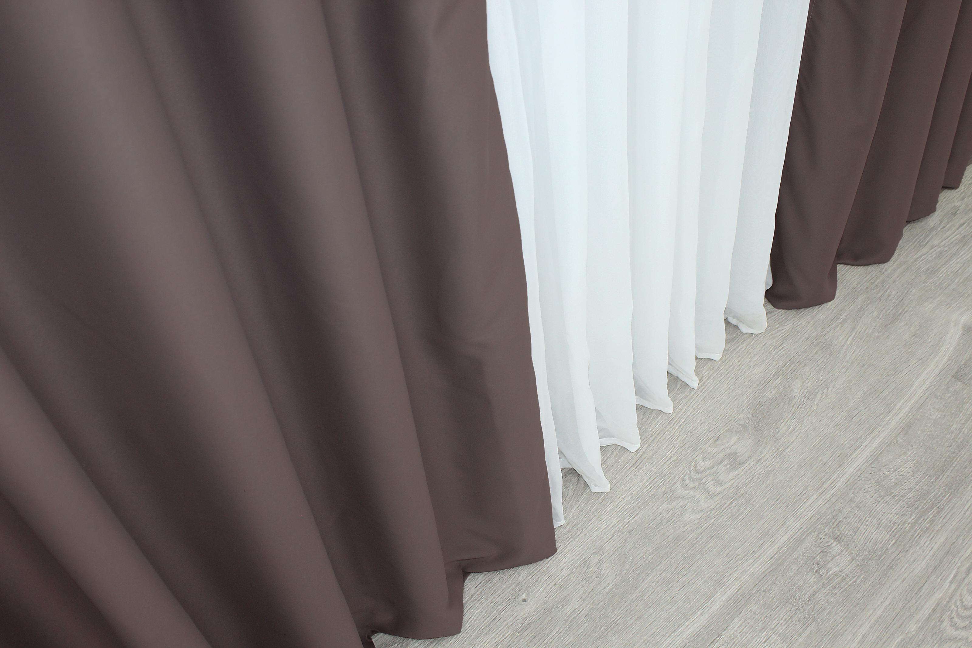 Комплект штор VR-Textil Midnight № 1233ш блекаут 150х290 см 2 шт. Бурий (33-0076) - фото 7 Комплект штор VR-Textil Midnight № 1233ш блекаут 150х290 см 2 шт. Бурий (33-0076) - фото 7