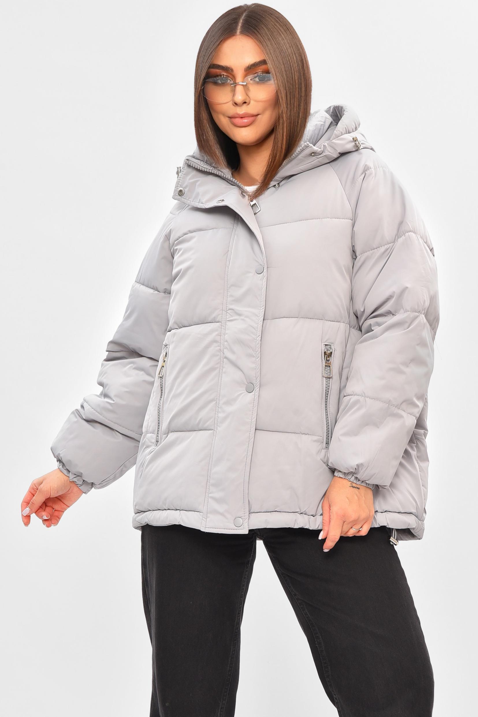 Куртка жіноча демісезонна 2XL Сірий (205644)