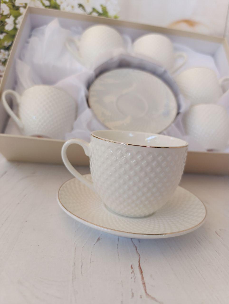 Сервиз чайный SNT фарфор 260 мл 12 предметов Белый (17161-00) - фото 2 Сервиз чайный SNT фарфор 260 мл 12 предметов Белый (17161-00) - фото 2