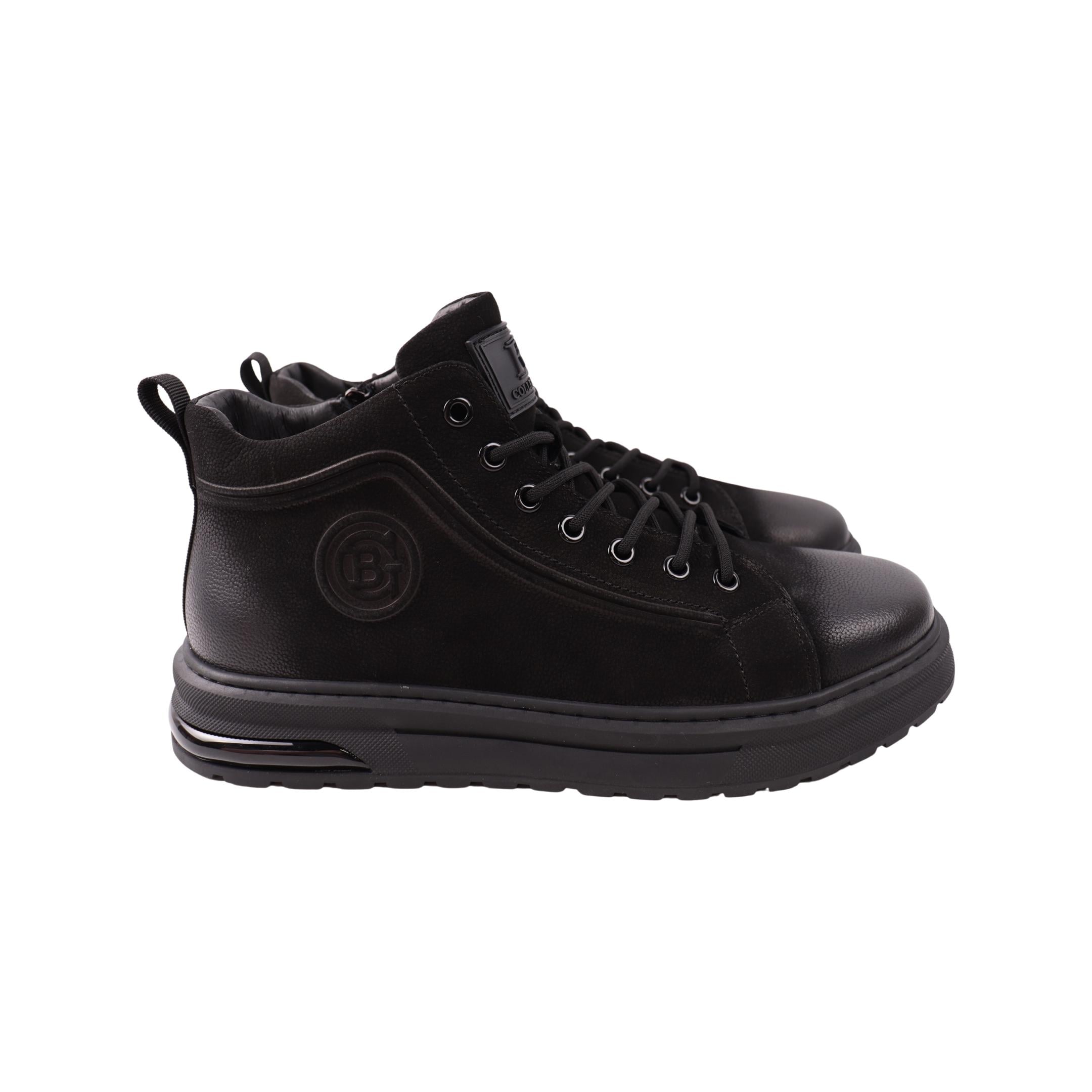 Ботинки мужские Berisstini 191-24ZHS р. 39 натуральный нубук Черный (29208857)