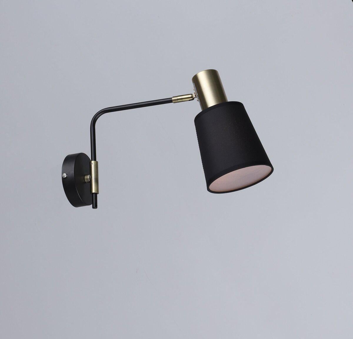 Бра настенная в стиле лофт Sirius B N6597/1W BK/AB Черный/Бронза