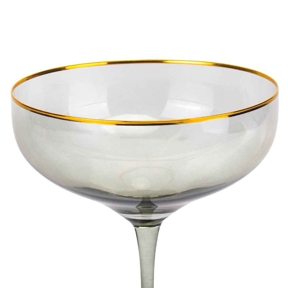 Набір келихів Elisey 9056-002 Шампань 400 мл 2 шт. Смарагдовий (118-81-9056-002) - фото 2