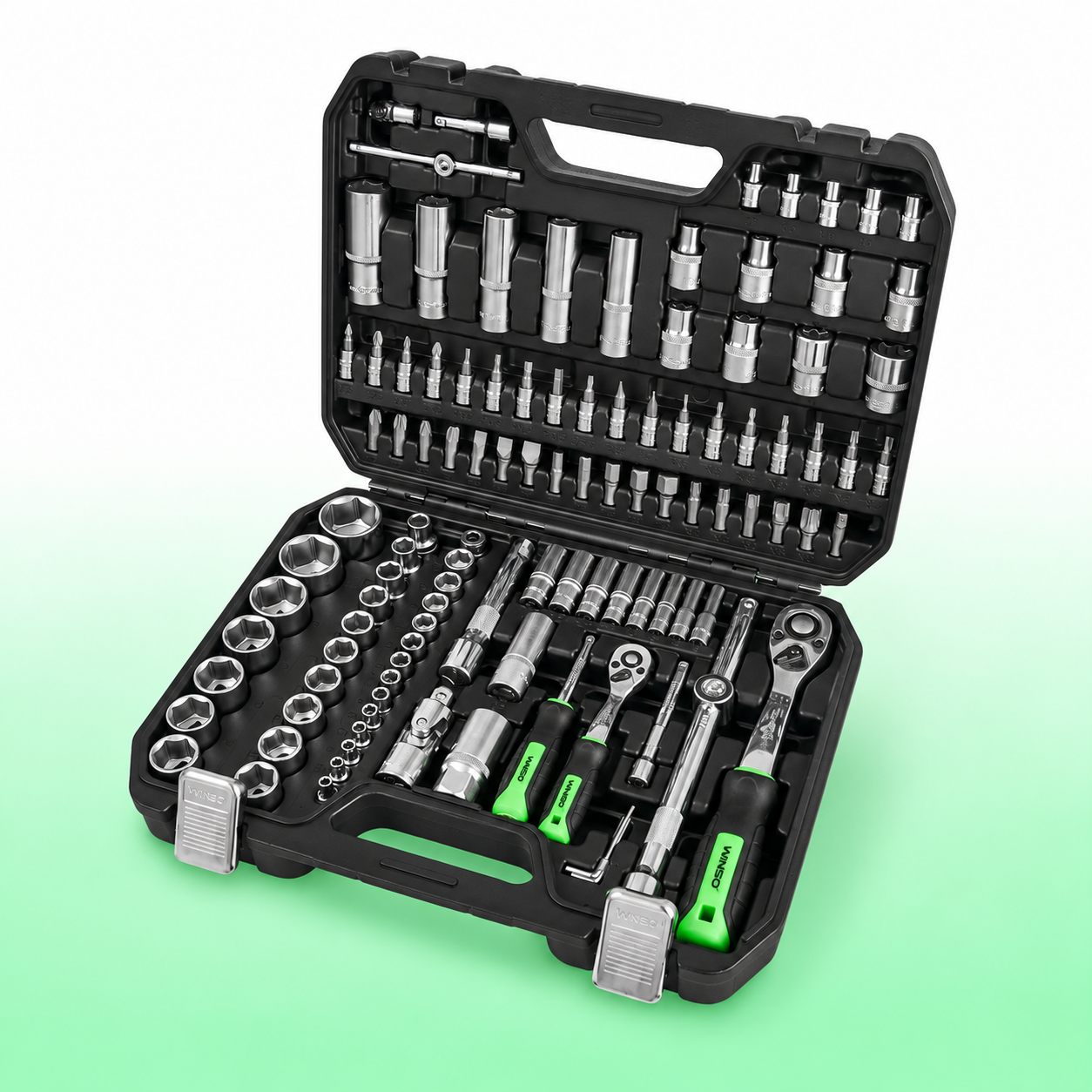 Набор инструментов WINSO PRO 1/2" 1/4" 72T CR-V 110 предметов