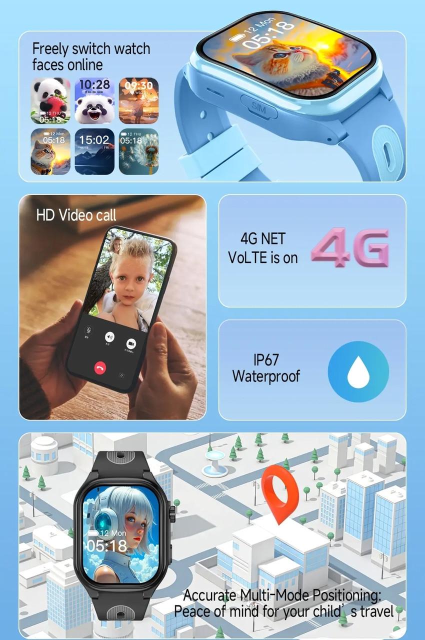 Смарт-часы детские 4smarts KGG 4G Розовый (32436738) - фото 7