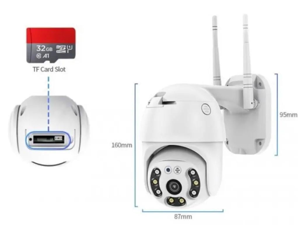 Камера відеоспостереження YCC365 Wi-Fi IP 7827 IP66 Білий (55aa0e54) - фото 8