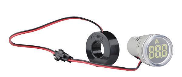 Світлосигнальна арматура АСКО-УКРЕМ з індикатором струму серії U-ADM-A кругла ᴓ22 мм Білий (00000055205)