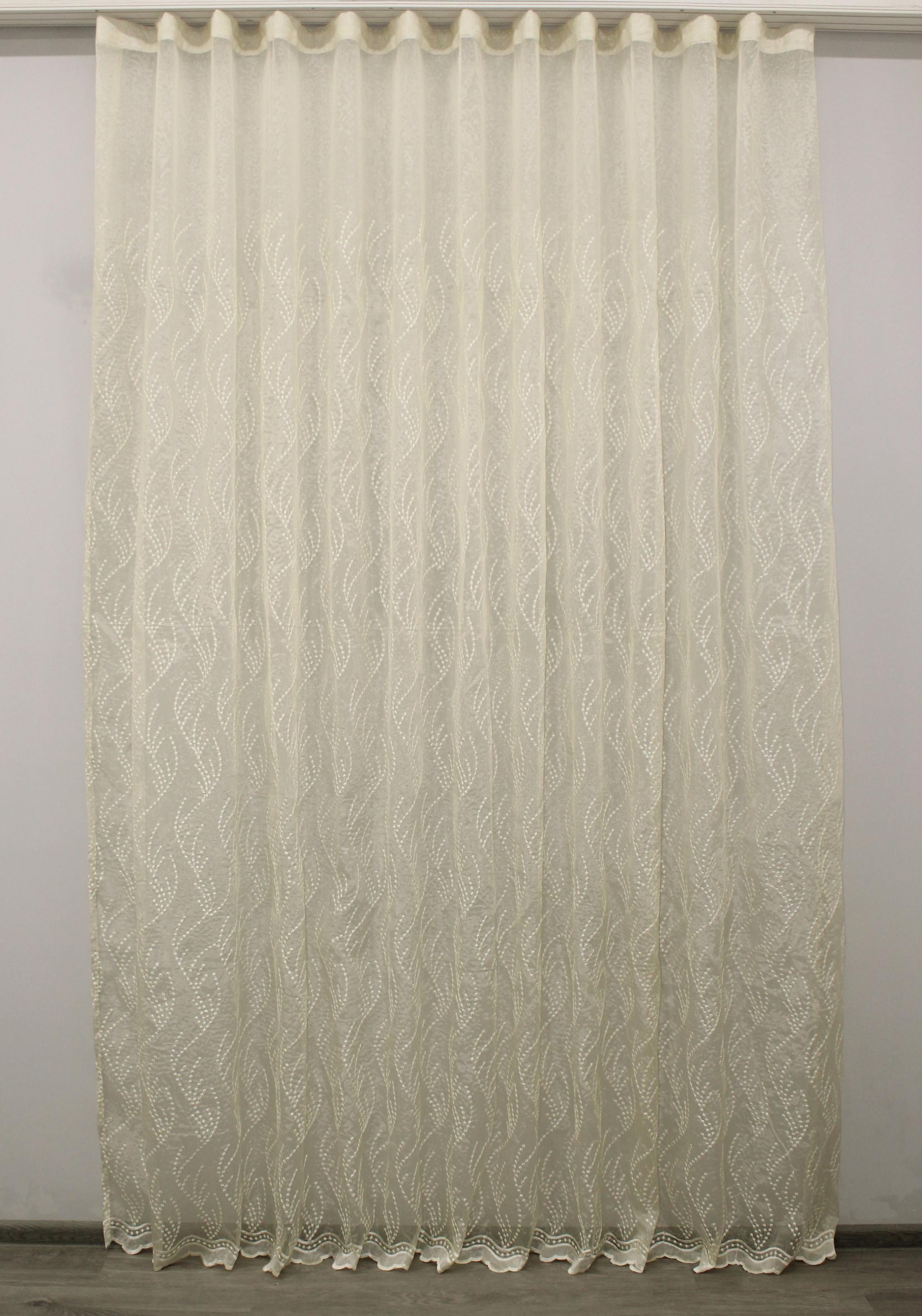 Тюль VR-Textil 1097т органза с вышивкой 300х270 см Бежевый (40-036) Тюль VR-Textil 1097т органза с вышивкой 300х270 см Бежевый (40-036)