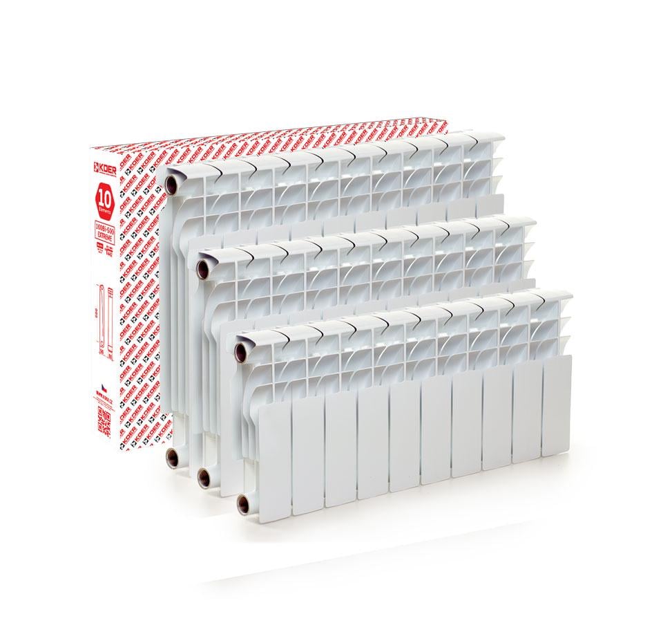 Радиатор отопления KOER KR.100BI-200 EXTREME KR2872 биметаллический секционный 270x78 мм (64740) - фото 2 Радиатор отопления KOER KR.100BI-200 EXTREME KR2872 биметаллический секционный 270x78 мм (64740) - фото 2