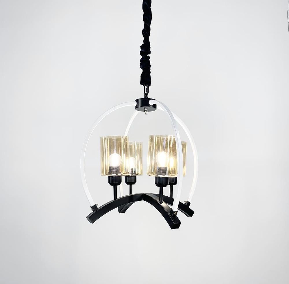 Люстра Loft 50 см Черно-белый (048/4)