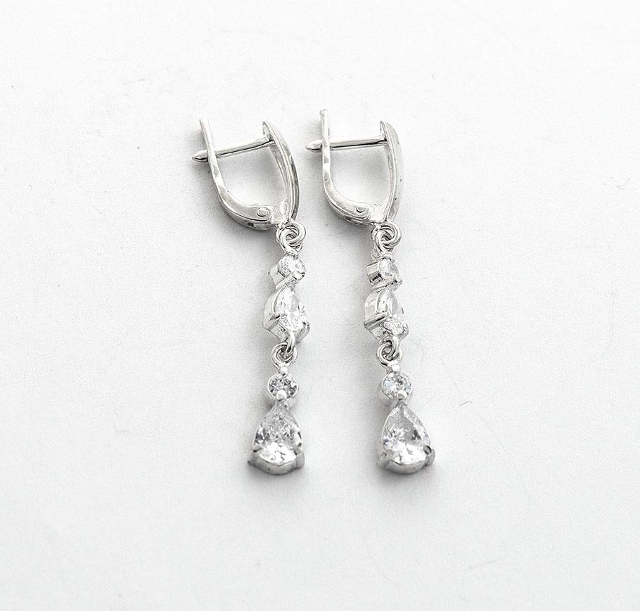 Серьги длинные из серебра Maxi Silver 8617 (88617)
