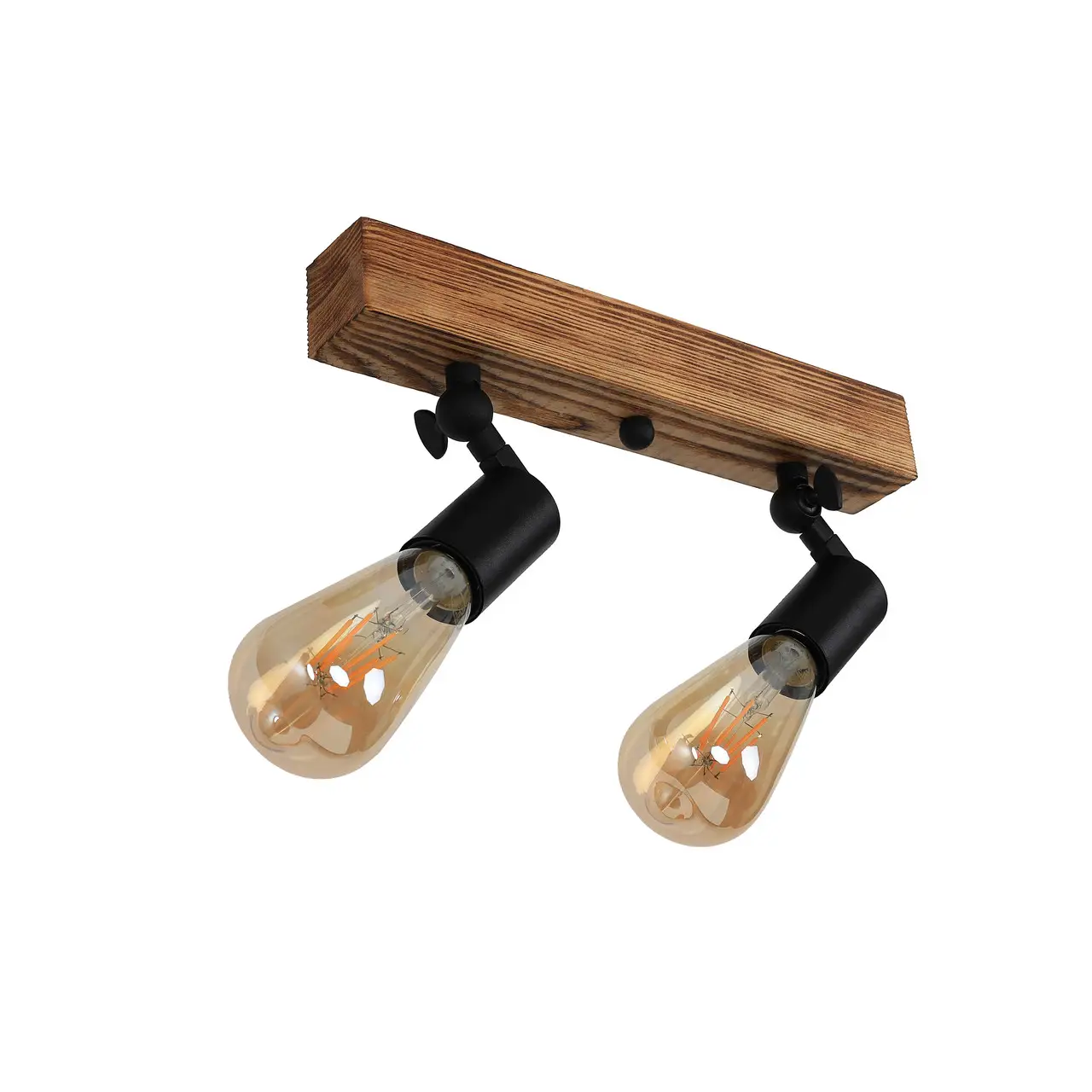 Спот Sirius S7148/2 с двумя поворотными механизмами и деревянным корпусом в стиле лофт - фото 2 Спот Sirius S7148/2 с двумя поворотными механизмами и деревянным корпусом в стиле лофт - фото 2