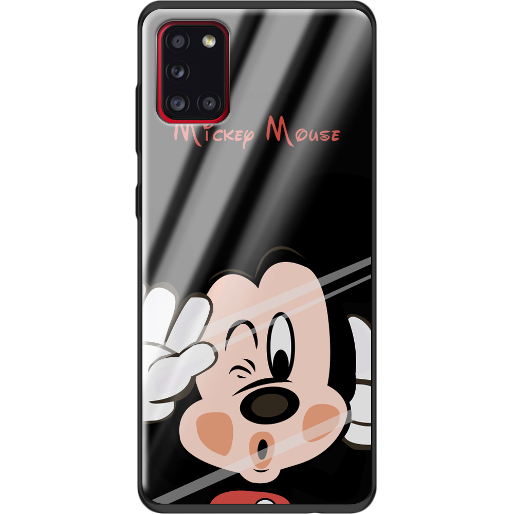 Чохол Boxface Samsung A315 Galaxy A31 Mister M Чорний силікон зі склом (39470-cc58-40094)