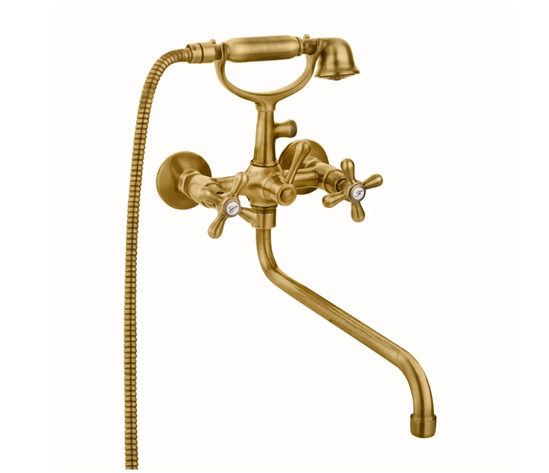 Змішувач для ванни Emmevi DECO Classic з душем Бронзовий (BR12011CC)