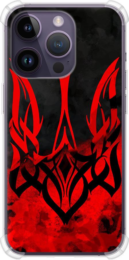 Чехол на iPhone 14 Pro Герб Украины v2 (5312sp-2646-42517)