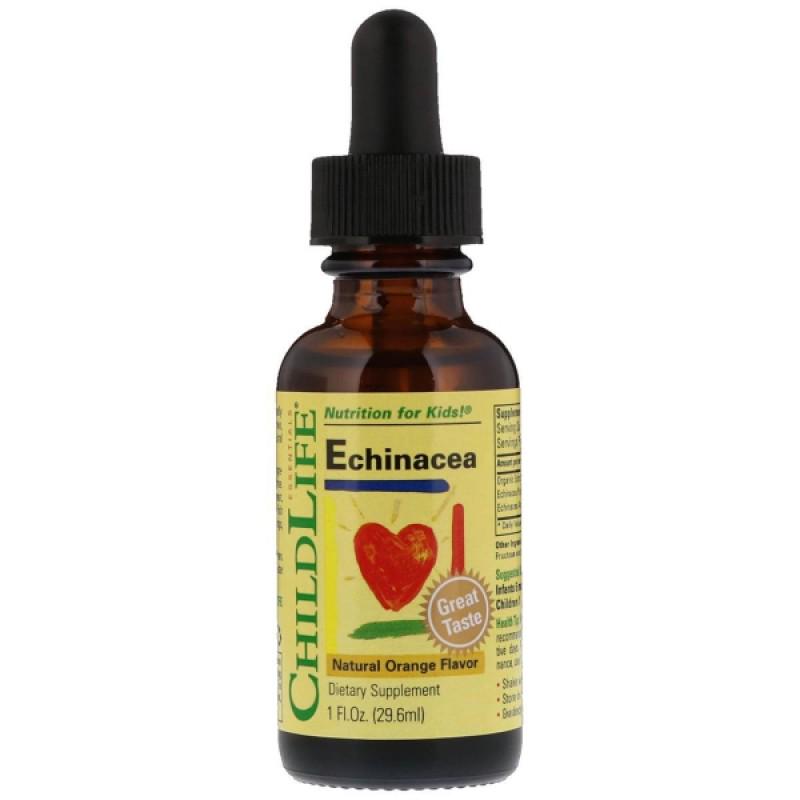 Натуральна добавка ChildLife Essentials ехінацея зі смаком натурального апельсина 30 мл (CDL-10100)