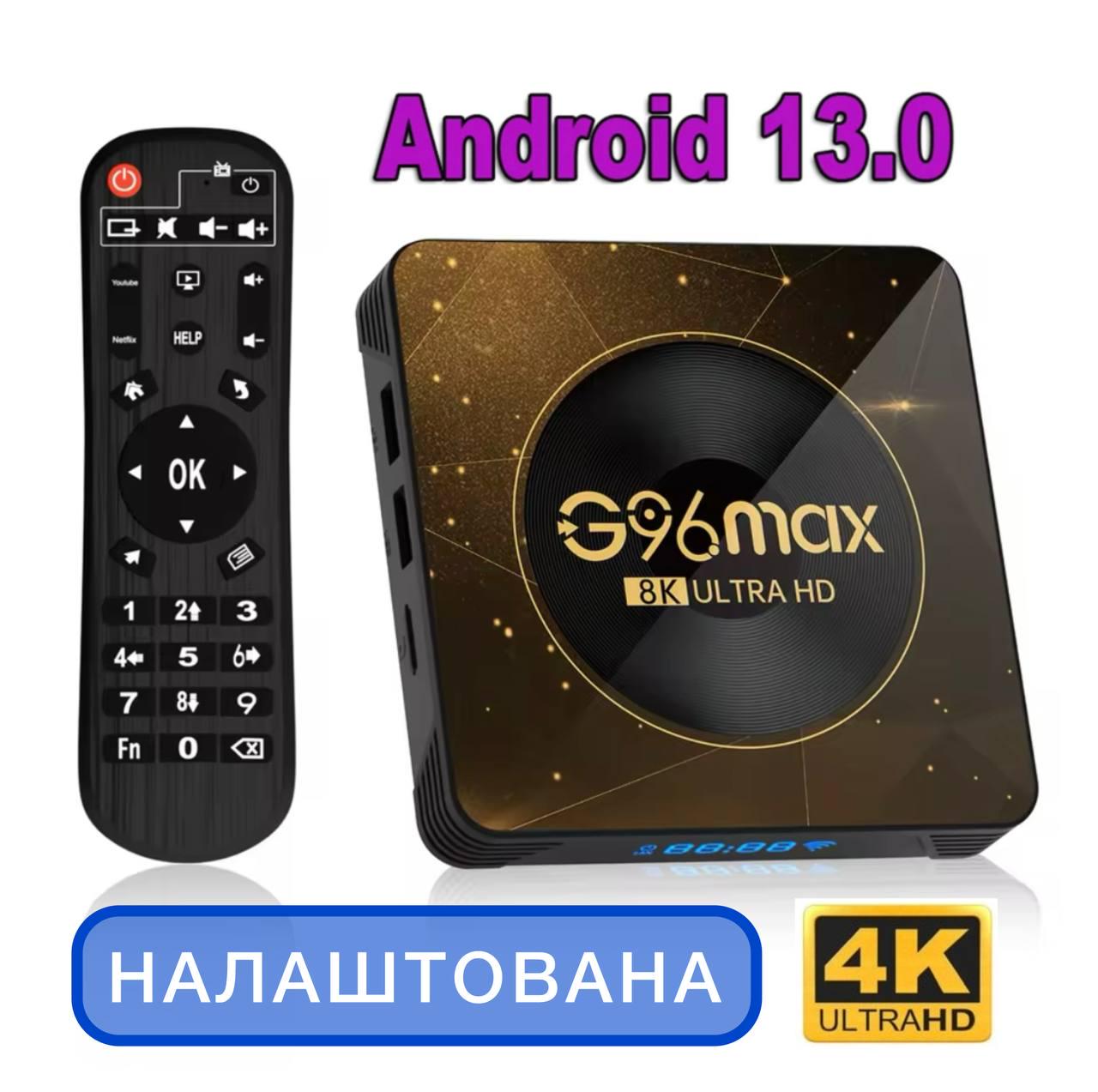 Приставка смарт G96 MAX 4/64 Гб Android 13 RK-3528 - фото 2 Приставка смарт G96 MAX 4/64 Гб Android 13 RK-3528 - фото 2
